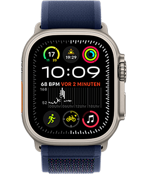 apple watch ultra 2 lte 49mm titan natur trail blau 2