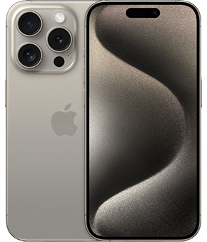 apple iphone 15 pro Titan Natur vorne