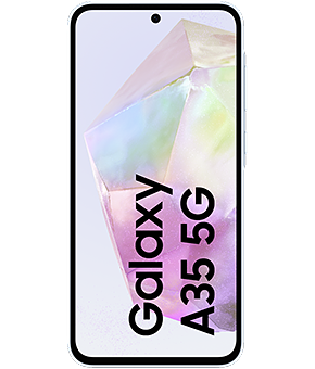 samsung galaxy a35 awesome iceblue vorne