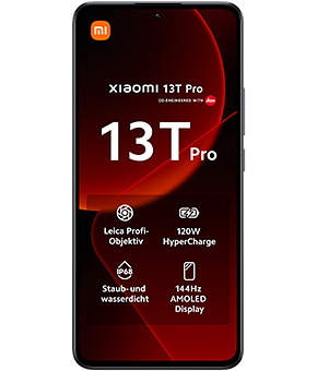 xiaomi 13t pro black vorne