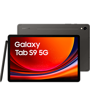 samsung galaxy tab s9 5g graphite vorne